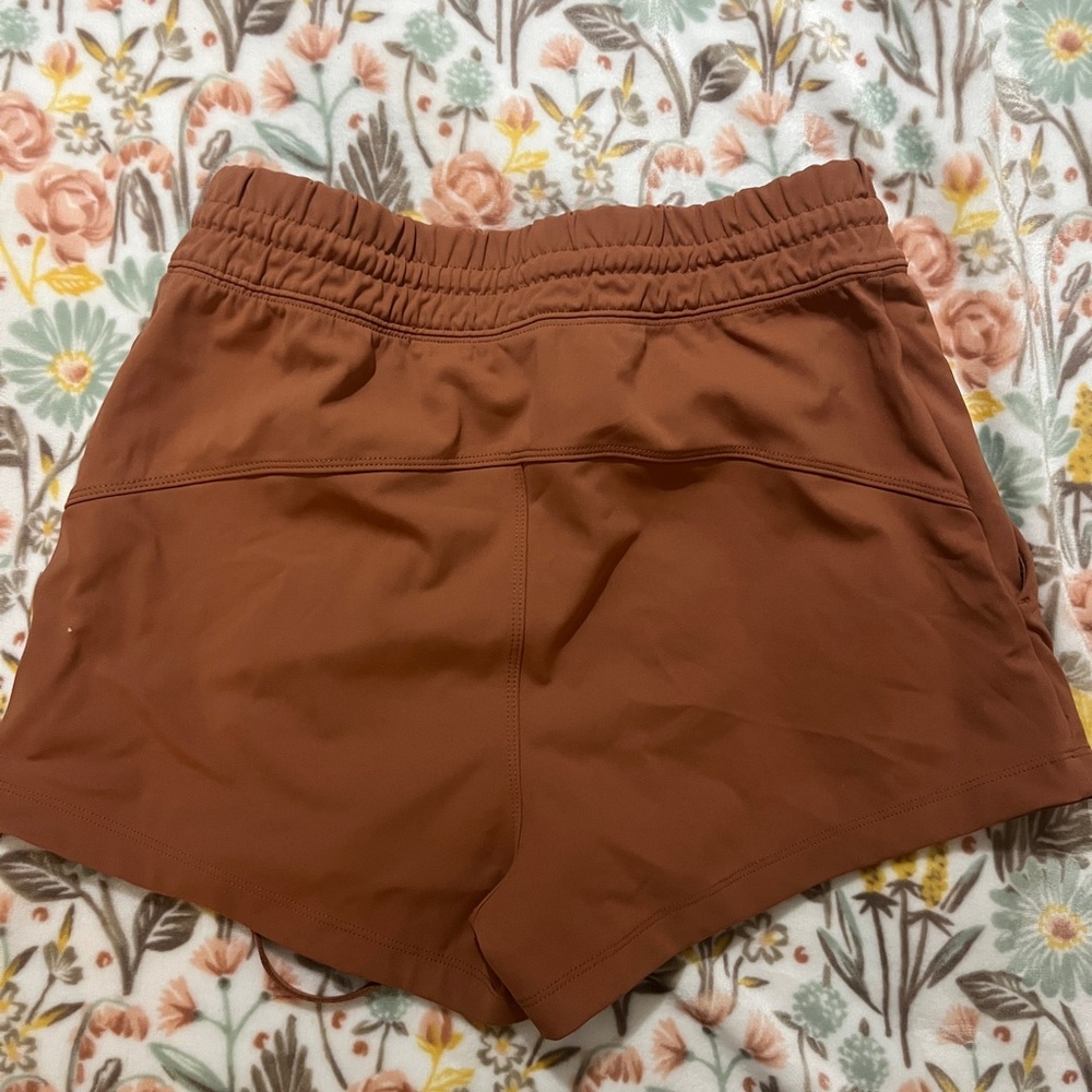 Women's Athletic Shorts in Brown - Picture 2 of 3